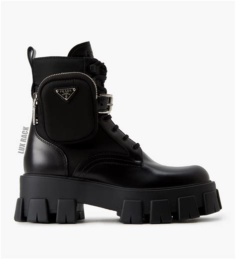 red and black prada boots|prada ankle boots women's.